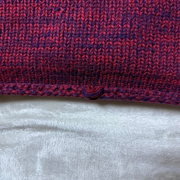 Lands End RollNeck Sweater Womens Extra Large XL Fisherman Birdseye Cotton - Picture 5 of 8